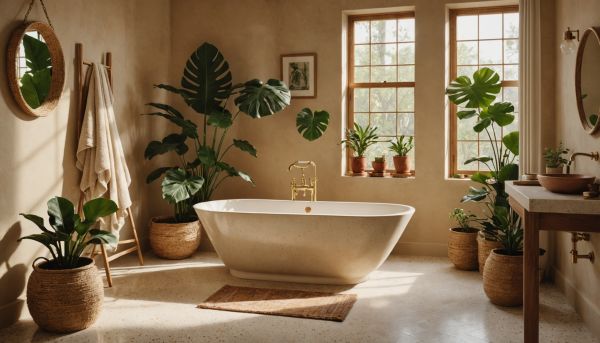 L esprit bohème chic réchauffe l atmosphère de la pièce d eau